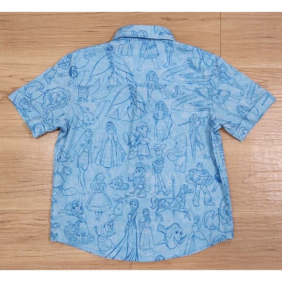 RSVLTS x Disney Sketches To Screen Limited Edition Kunu Childs Button Up Sz. 4 - Picture 2 of 9
